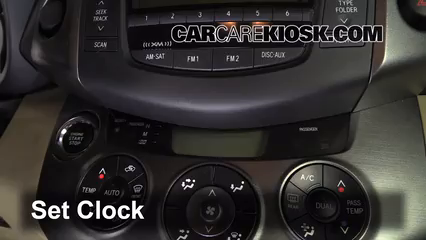 2010 Toyota RAV4 Limited 3.5L V6 Clock Set Clock